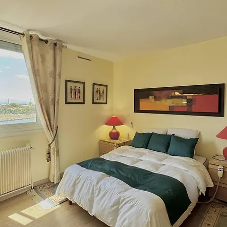 Superbe T2 Avec Vue, Clim, Parking Privé Au Barcarès - Fr-1-529-20 Apartamento Le Barcarès